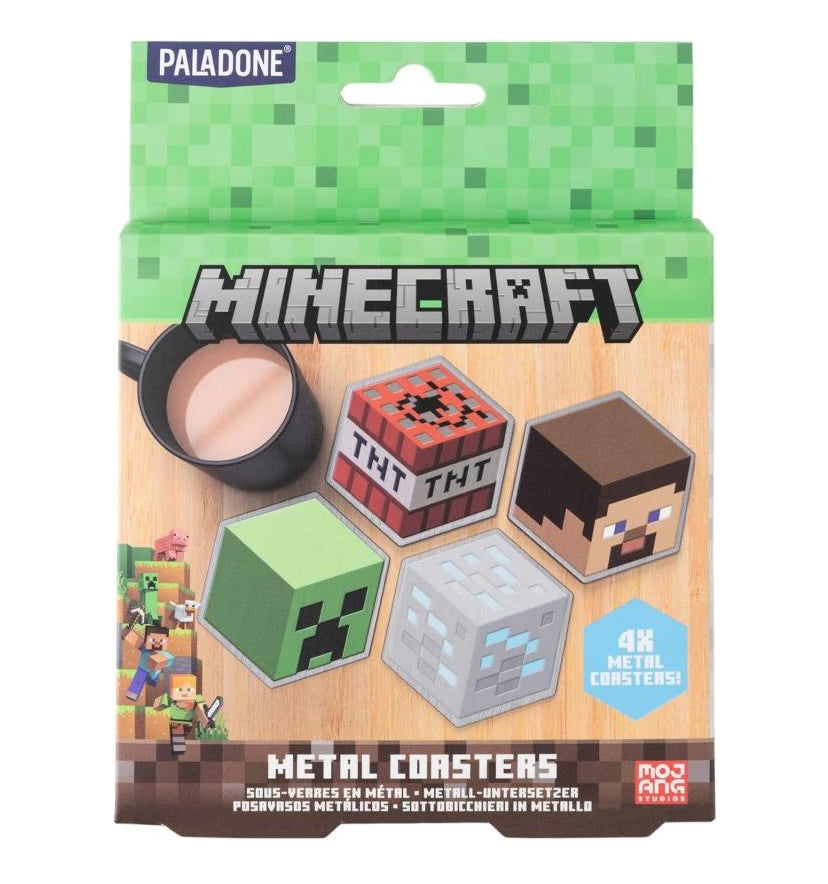 MINECRAFT - SET OF 4 METAL COASTERS