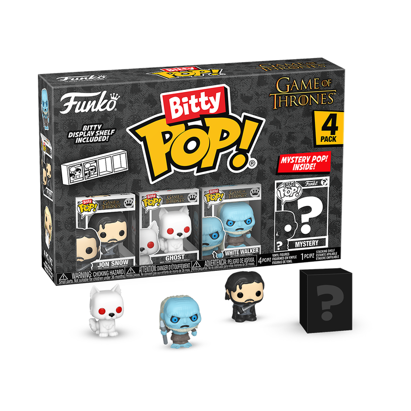 Bitty Pop! Game of Thrones - Jon Snow - Fantôme - Marcheur Blanc