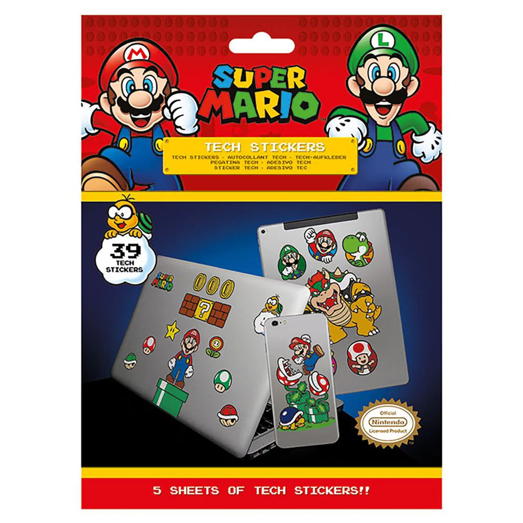 Pack 39 Stickers Super Mario - Royaume Champignon