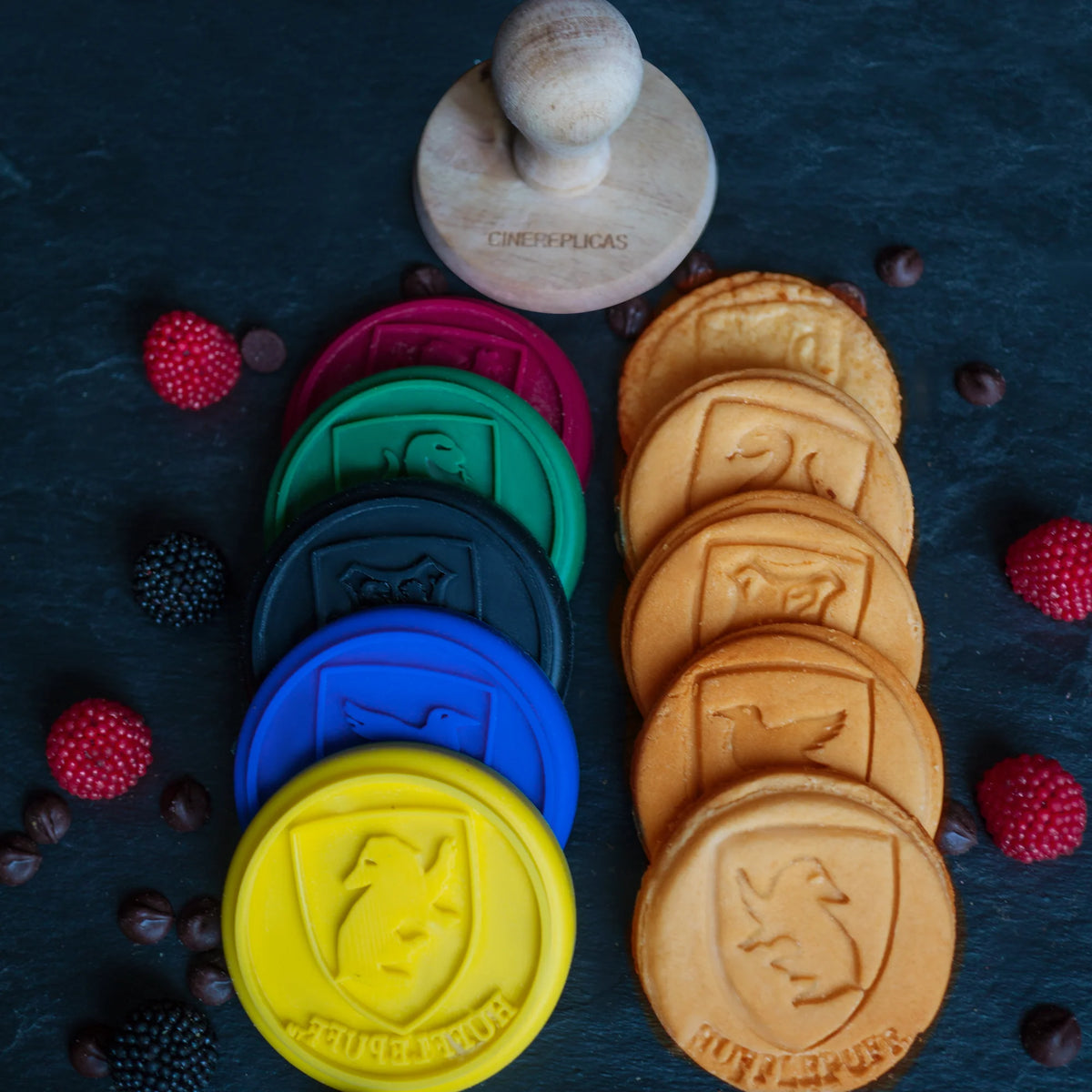 Lot de 5 Moules Biscuits Harry Potter - Blason de Poudlard en silicone Biscuits