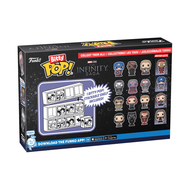 Lot de 4 Bitty Pop! Marvel - War Machine - Vision - Ultron