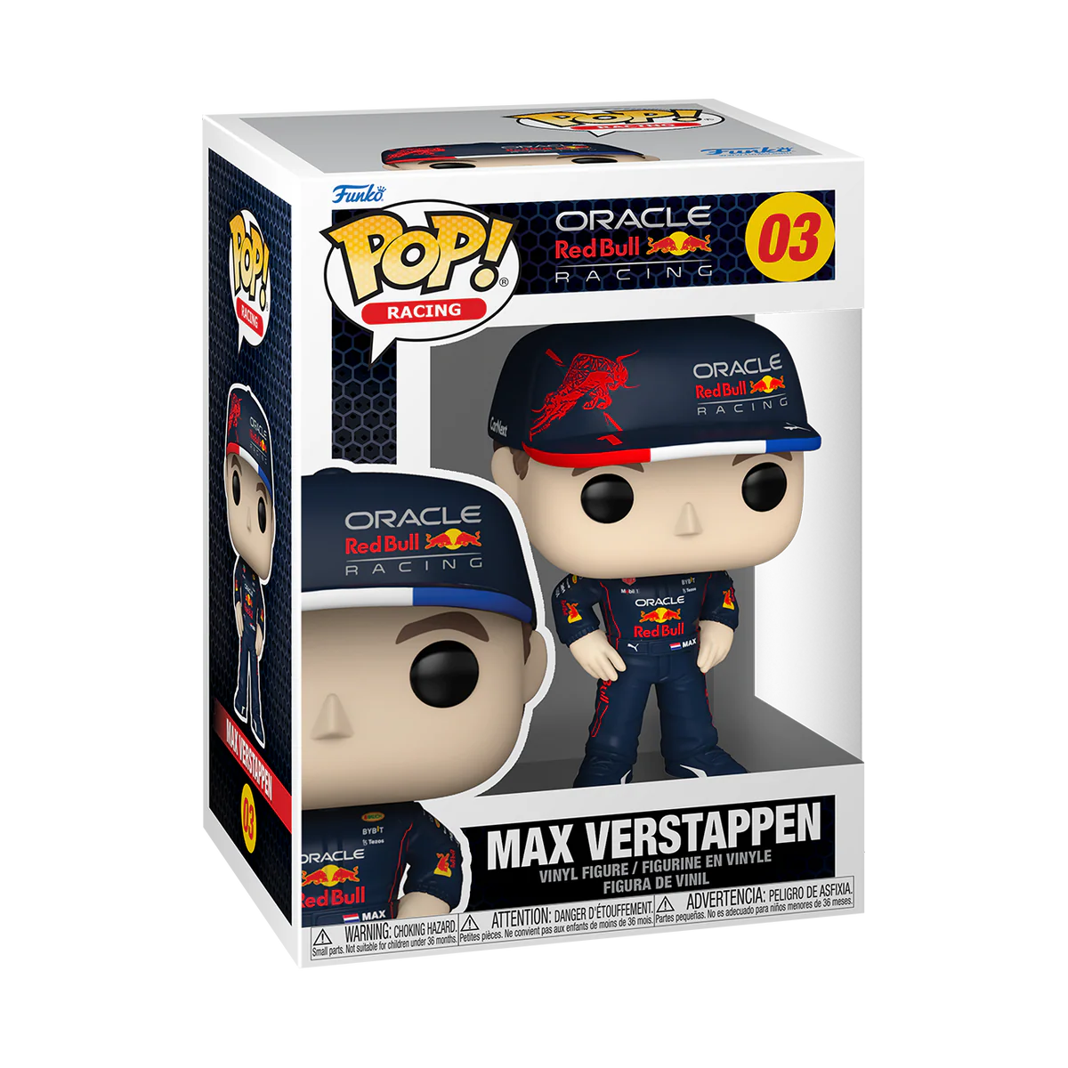 Formule 1 - Figurine Pop! Max Verstappen N°3 Boîte