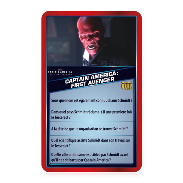 Quiz Marvel Top Trumps Carte