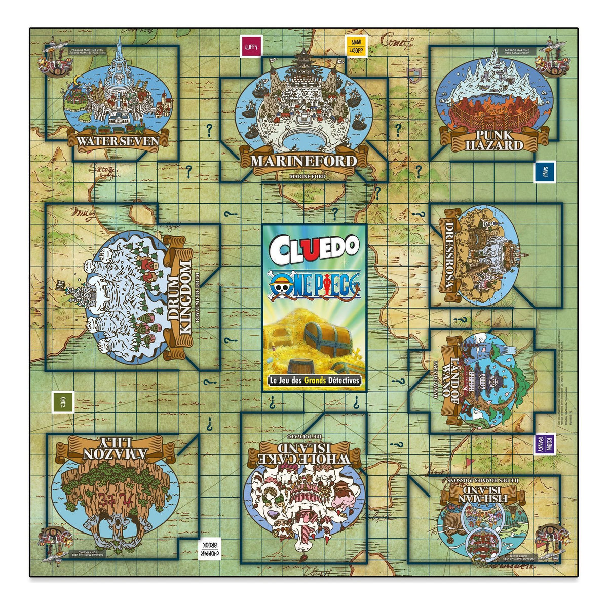 ONE PIECE - BOARD GAME - CLUEDO