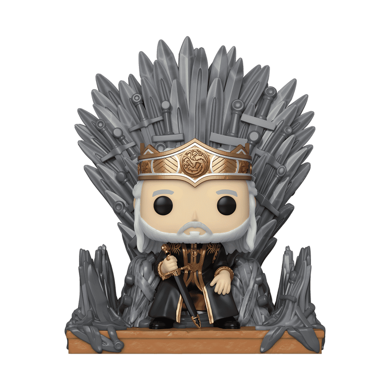 HOUSE OF THE DRAGON - POP! - VISERYS ON THE IRON GAME OF THRONES