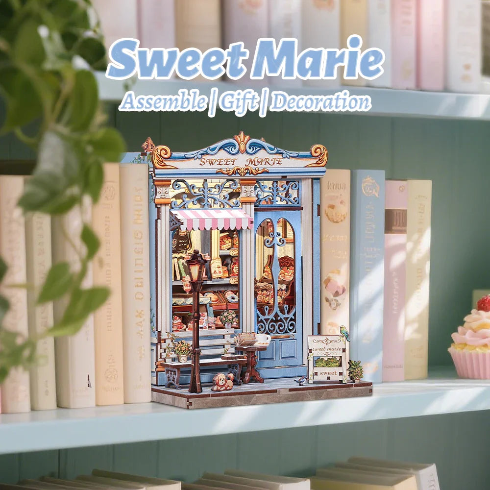 Maison Miniature Sweet Marie DIY - 242 pièces et éclairage LED