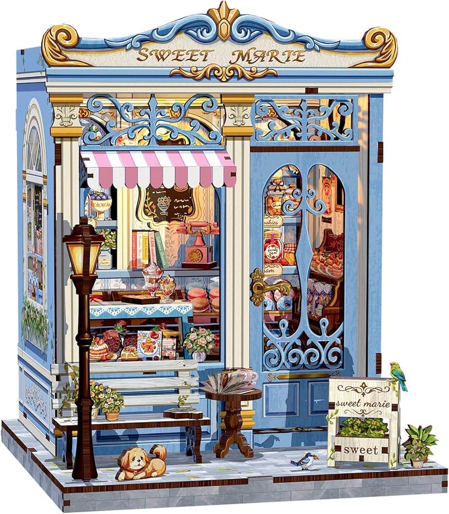 Maison Miniature Sweet Marie DIY - 242 pièces et éclairage LED