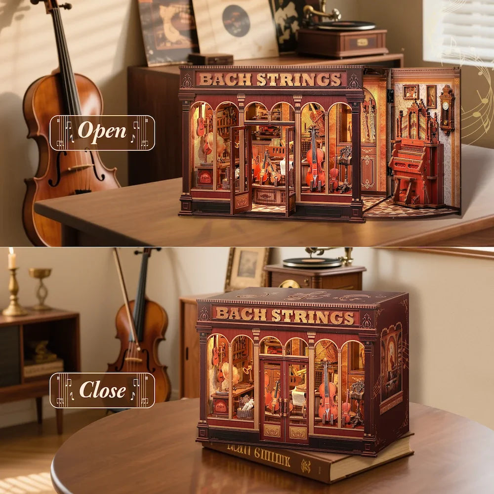 Maison Miniature Bach Strings DIY - 285 pièces et éclairage LED