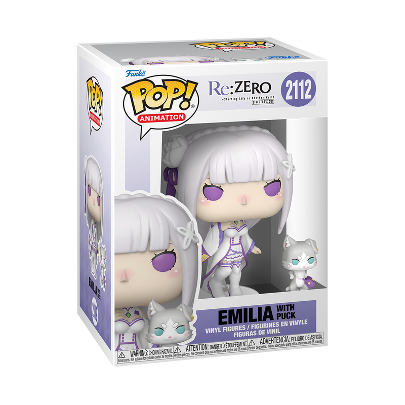 Re:Zero - Figurine Pop! Emilia avec Puck N°2112