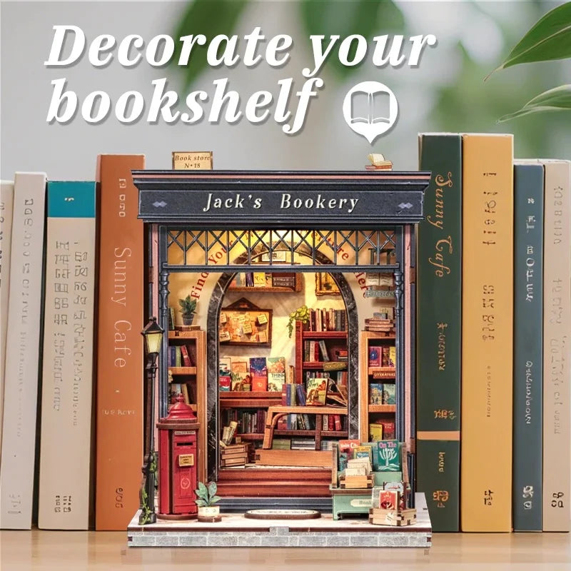 Maison Miniature La Librairie de Jack DIY - 330 pièces et éclairage LED