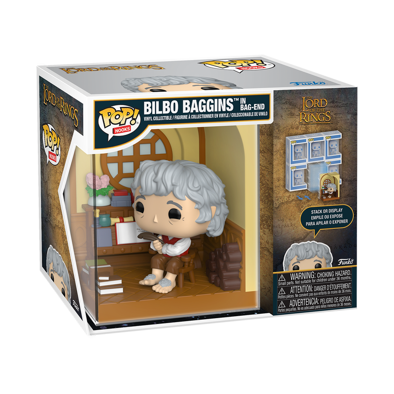 Le Seigneur des Anneaux - Figurine Pop! Nooks Bilbo à Cul-de-Sac - figurine dans sa boîte
