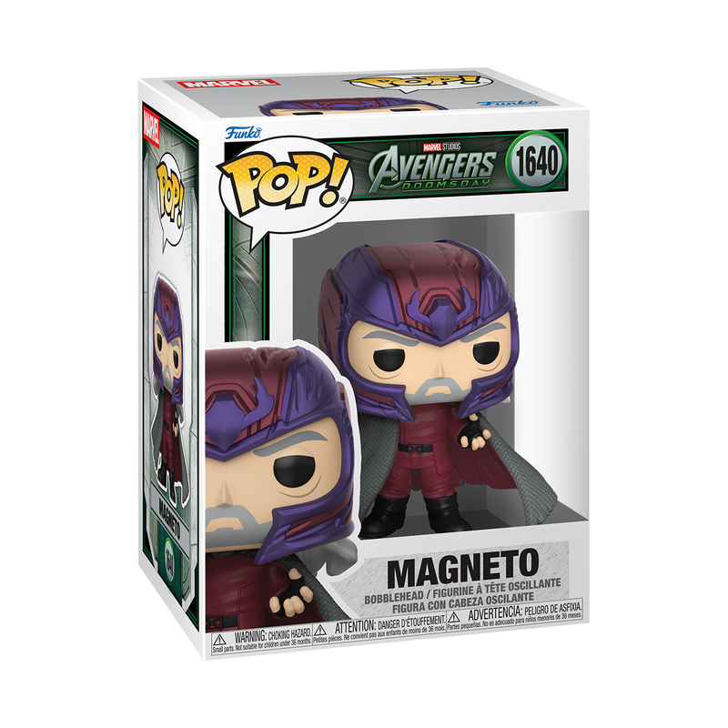 Funko Pop! Magneto N°1640 Avengers: Doomsday - boîte à fenêtre