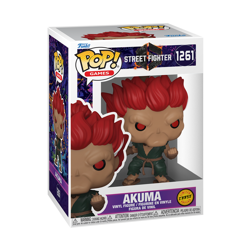 Street Fighter - Figurine Pop! Akuma N°1261 (Version Chase) - figurine dans sa boîte