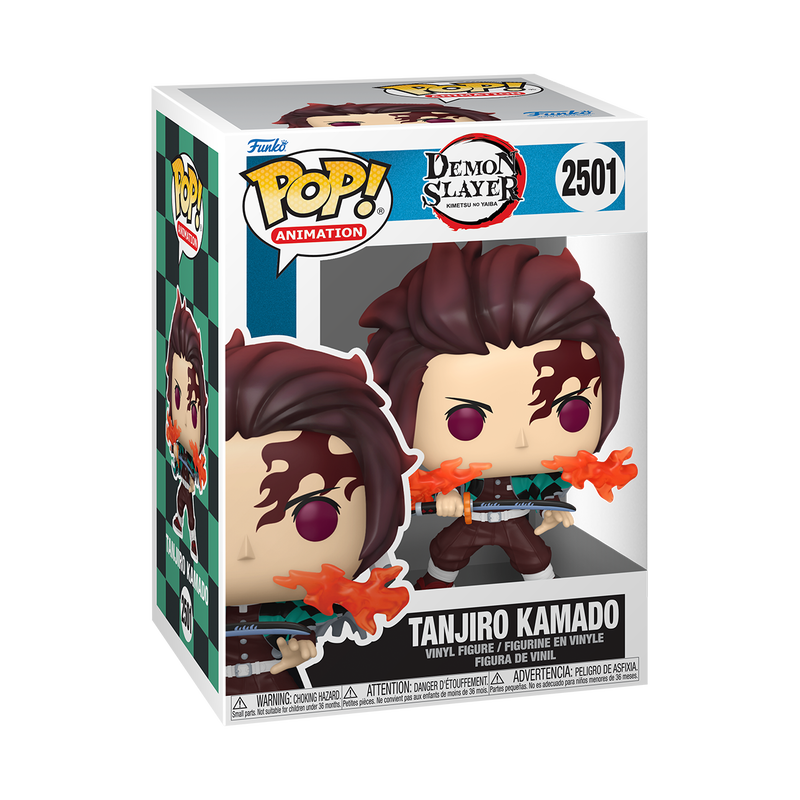 Demon Slayer - Figurine Pop! Tanjiro Kamado (Souffle de Feu) N°2501 - figurine en boîte