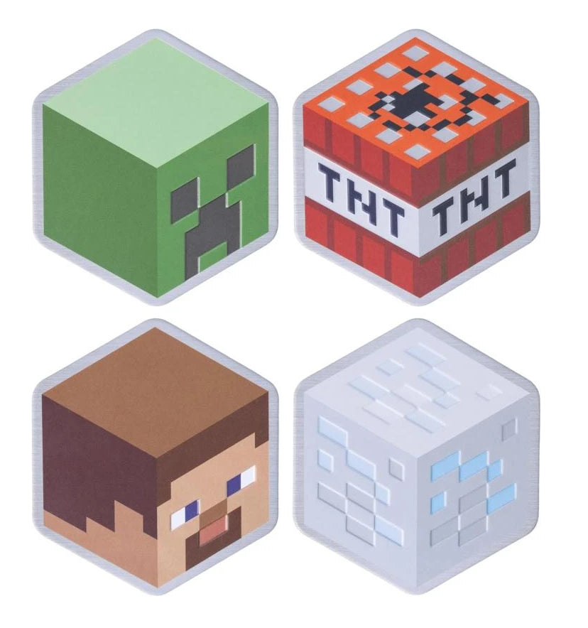 MINECRAFT - SET OF 4 METAL COASTERS