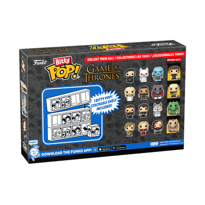 Bitty Pop! Game of Thrones - Jon Snow - Fantôme - Marcheur Blanc