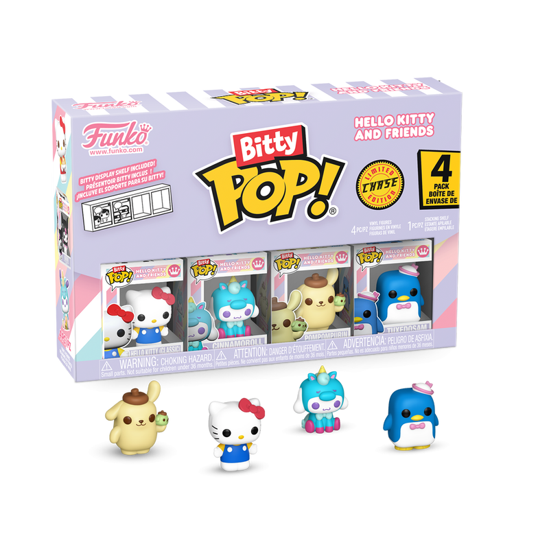 Bitty Pop! Sanrio - Hello Kitty - Cinnamoroll - Pompompurin