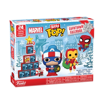 Calendrier de l'Avent Marvel Comics Bitty Pop! 2025 Boîte Avant