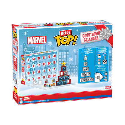 Calendrier de l'Avent Marvel Comics Bitty Pop! 2025 Boîte Arrière