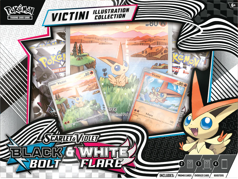 Cartes Pokémon Écarlate et Violet - Collection Victini + 4 Boosters