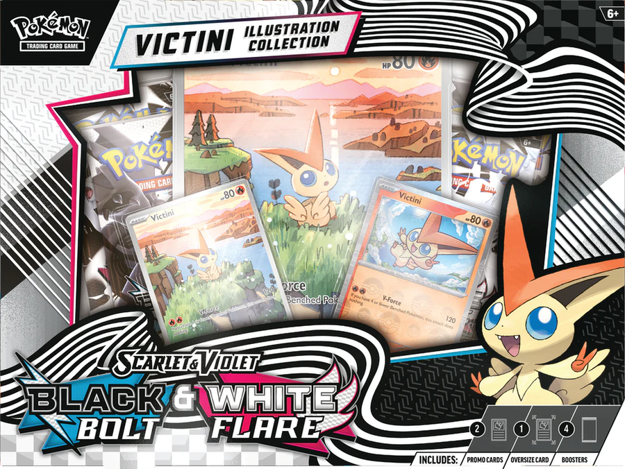 Cartes Pokémon Écarlate et Violet - Collection Victini + 4 Boosters