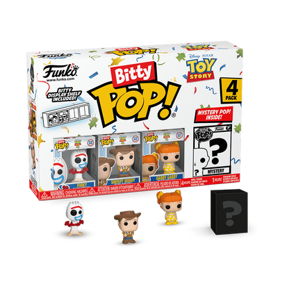 Bitty Pop! Toy Story Lot de 4 - Fourchette - Shérif Woody - Gabby Gabby