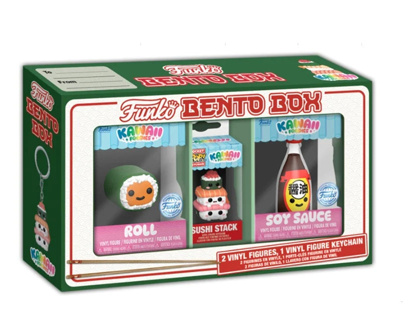 Funko Bento Box Kawaii Foodies Sushi Set - 1 Porte-clés et 2 Figurines