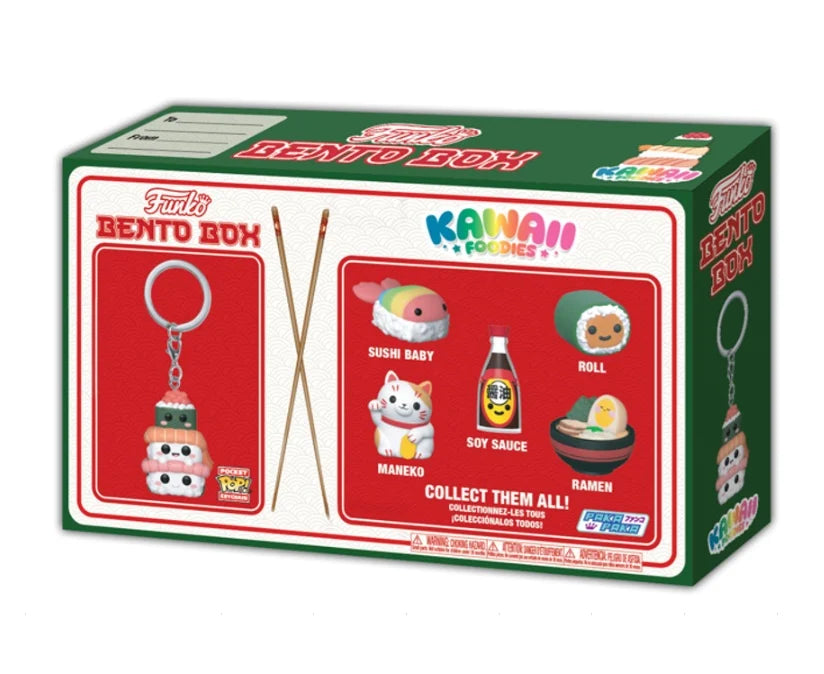 Funko Bento Box Kawaii Foodies Sushi Set - 1 Porte-clés et 2 Figurines