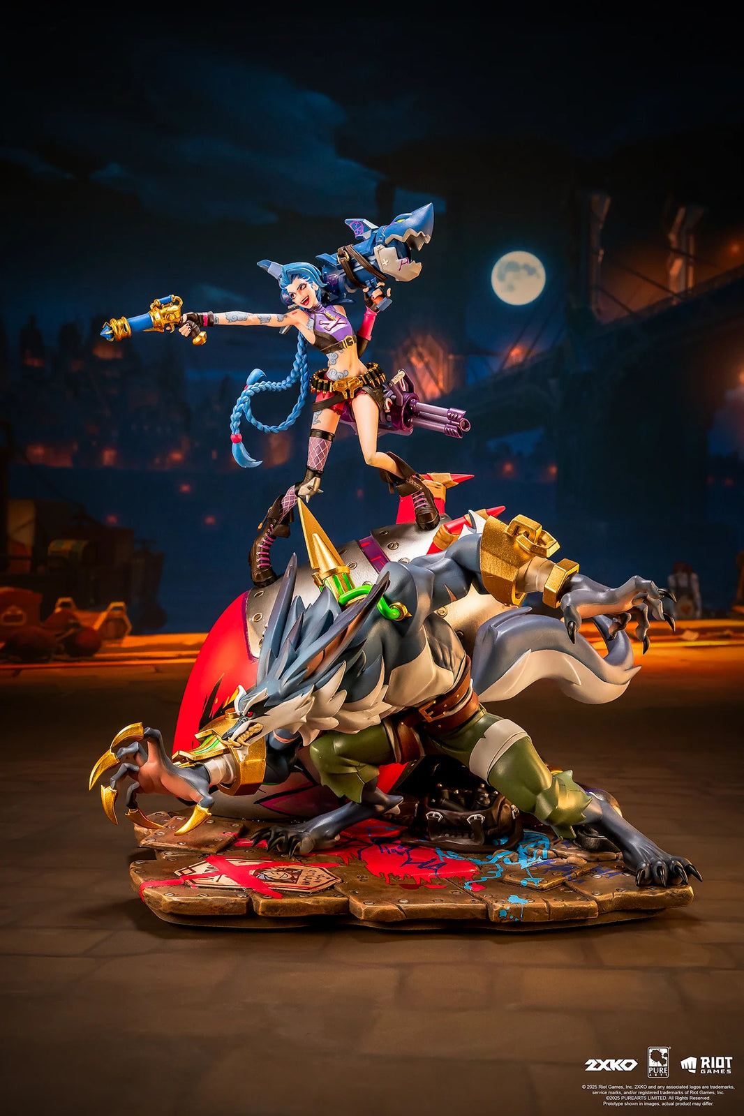 League of Legends - Statue Jinx & Warwick 2XKO