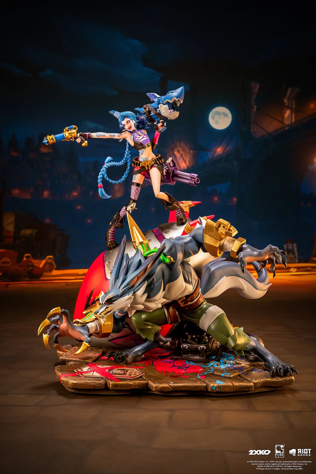 League of Legends - Statue Jinx & Warwick 2XKO