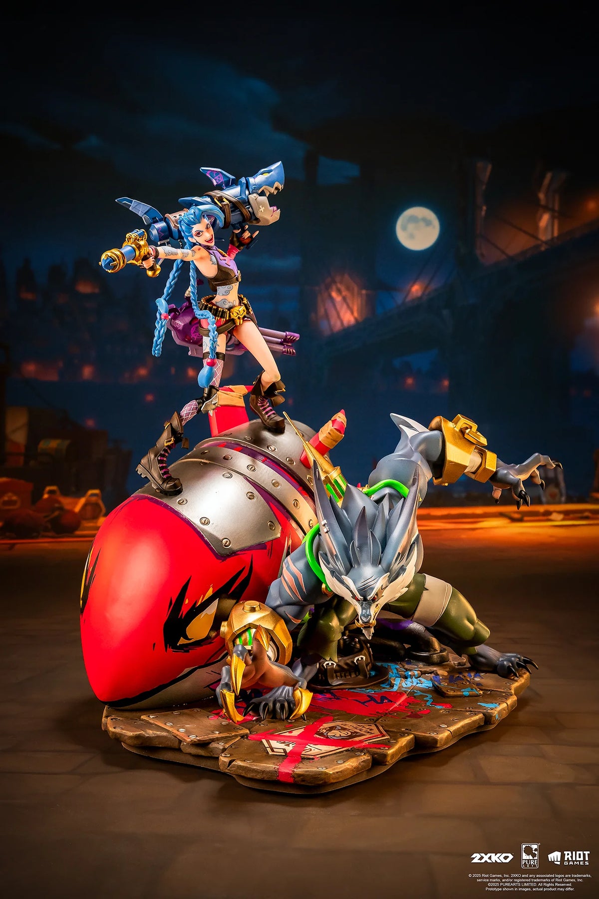 League of Legends - Statue Jinx & Warwick 2XKO