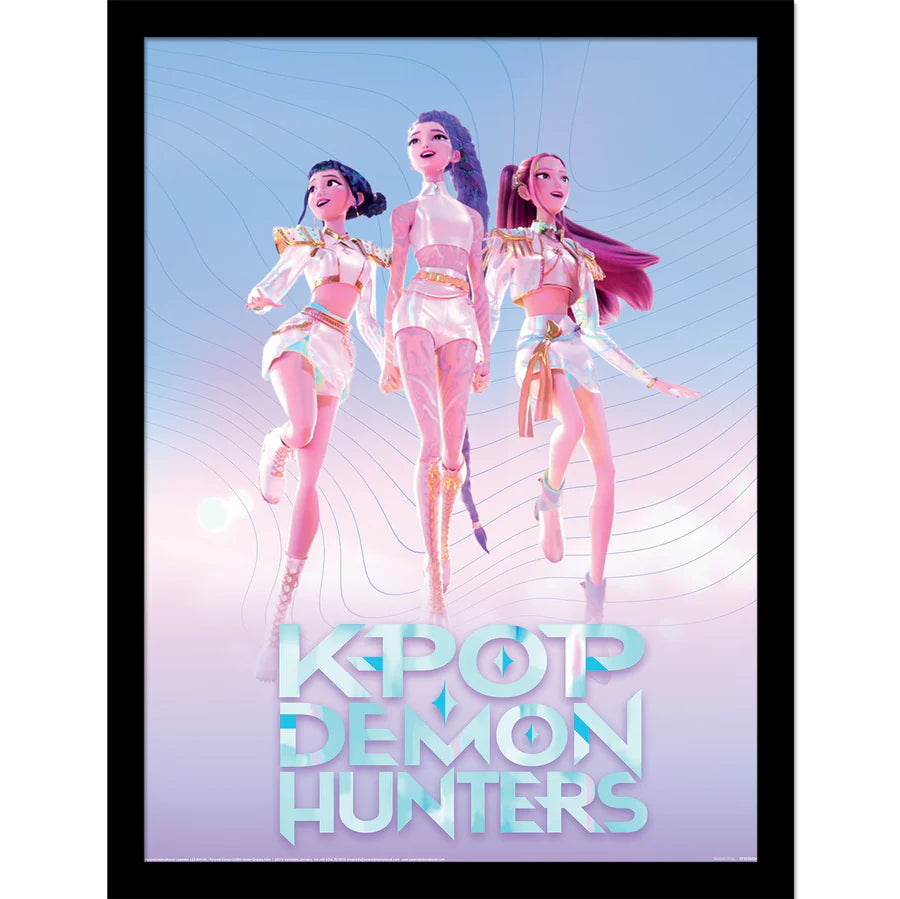 Poster Encadré KPop Demon Hunters - Trio Huntrix
