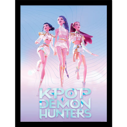 Poster Encadré KPop Demon Hunters - Trio Huntrix