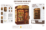 Book Nook Librairie Musicale Memories DIY - 136 pièces et éclairage LED Difficulté