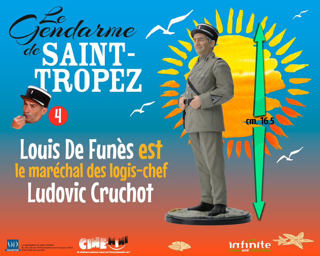 Le Gendarme à Saint-Tropez - Figurine Ludovic Cruchot 16cm
