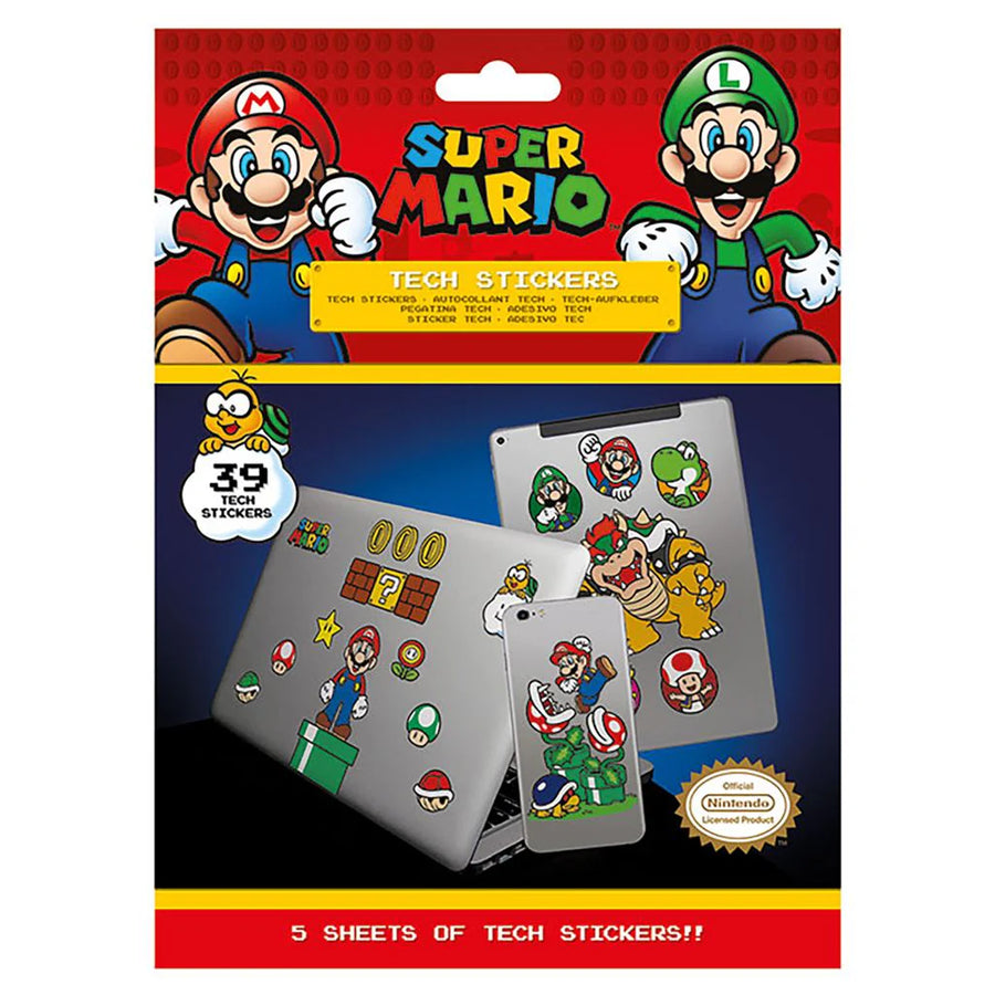 Pack 39 Stickers Super Mario - Royaume Champignon