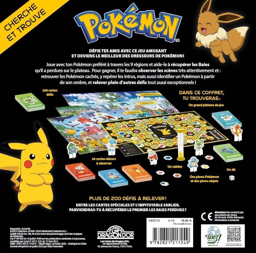 POKEMON - BOARD GAME - JOURNEY THROUGH THE 9 REGIONS