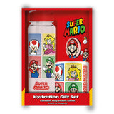 Super Mario - Coffret Cadeau - Mug + Bouteille + Aimant - Boîte