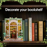 Maison Miniature Librairie Vie Verte DIY - 196 pièces et éclairage LED Exemple