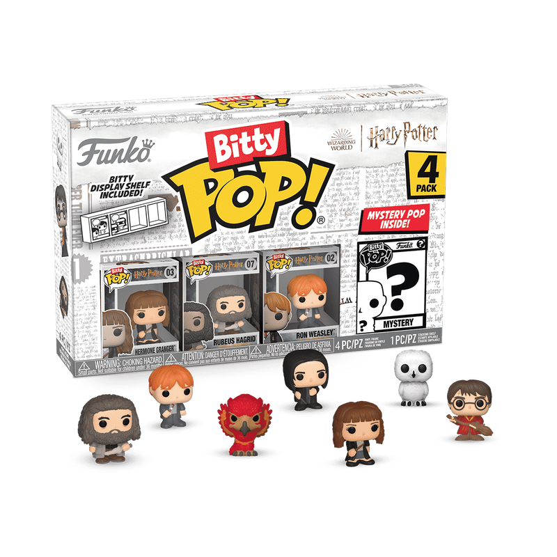 HARRY POTTER - SET OF 4 BITTY POP! - HERMIONE - HAGRID - RON