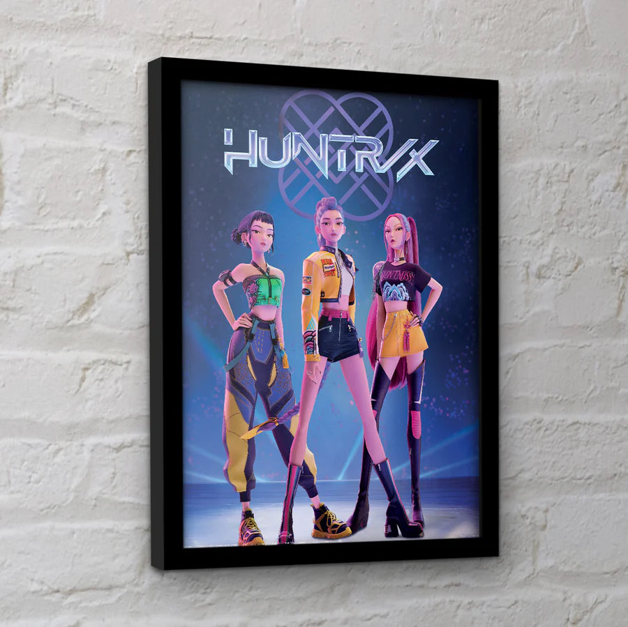 Poster Encadré KPop Demon Hunters - Huntrix