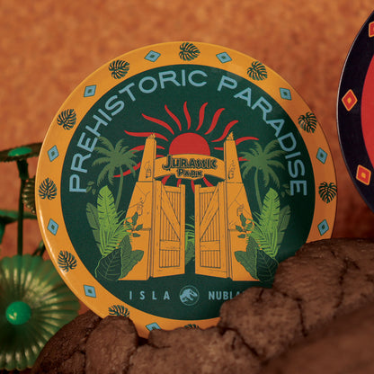 Jurassic Park - Lot de 4 Sous-Verres en Métal