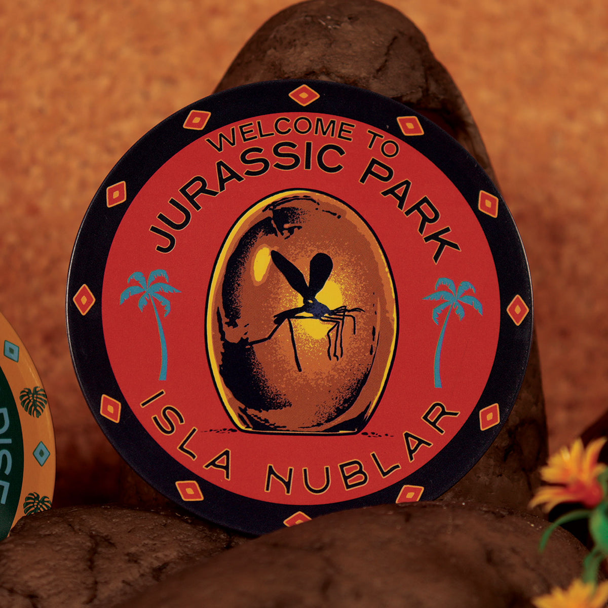 Jurassic Park - Lot de 4 Sous-Verres en Métal