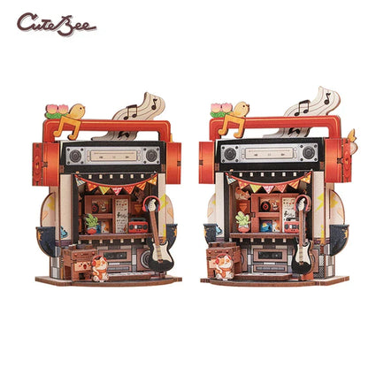 Mini Maison Magasin de Disques DIY - 52 pièces