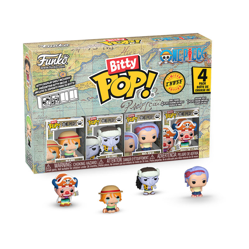 Lot de 4 Bitty Pop! One Piece - Nami - Arlong - Nojiko