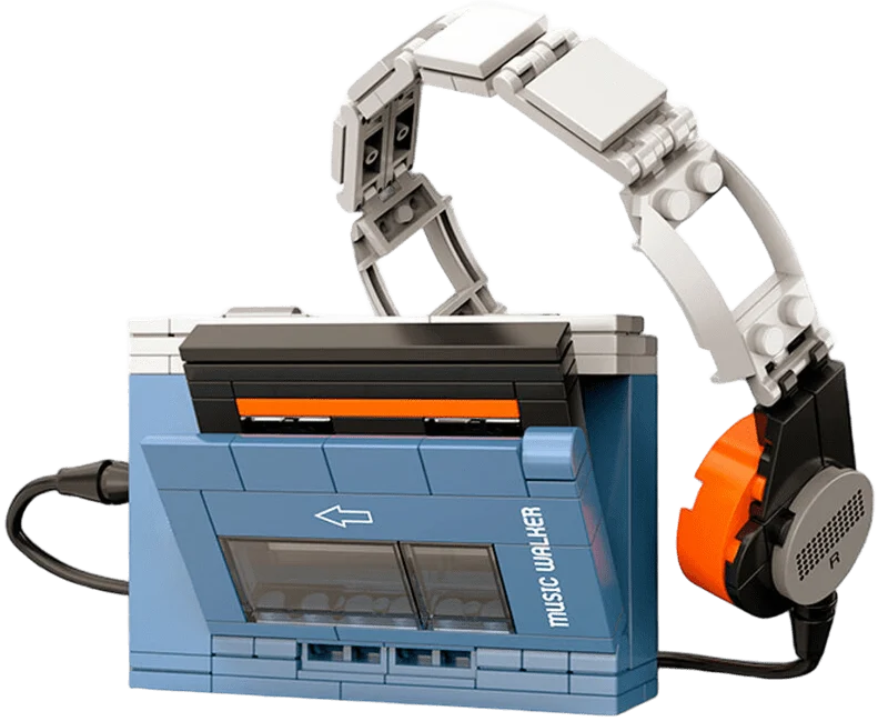 Kit de Construction - Baladeur Cassette 1979 Pop Series - 156 pièces