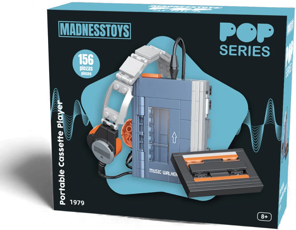 Kit de Construction - Baladeur Cassette 1979 Pop Series - 156 pièces