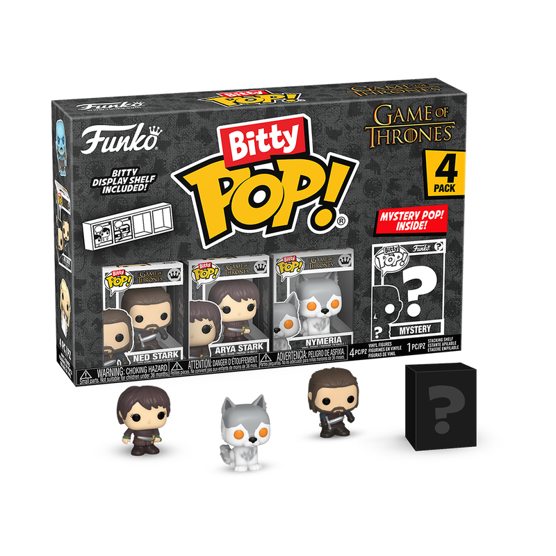 Bitty Pop! Game of Thrones - Ned Stark - Arya Stark - Nymeria