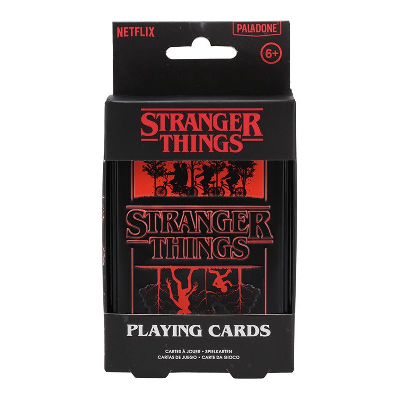 Jeu de Cartes Stranger Things - Boîte Métal Rétro