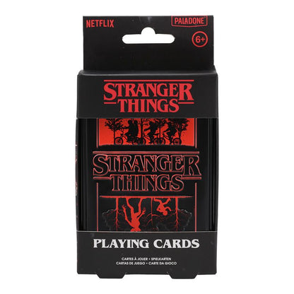 Jeu de Cartes Stranger Things - Boîte Métal Rétro